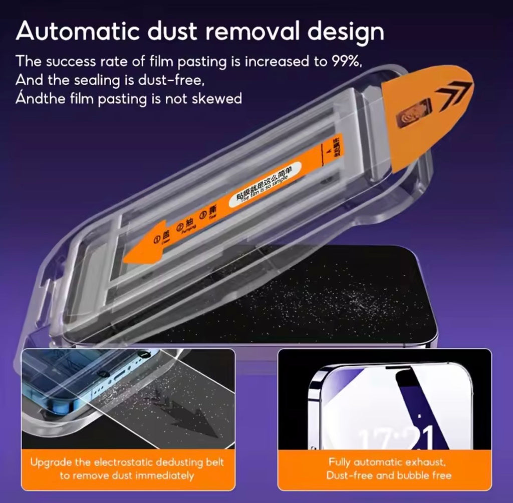 2 Stück Bildschirmschutz für IPhone 16,15,14,13 und weitere Modelle - staubfrei und Kratzsicher