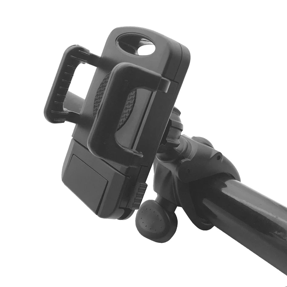 Xnyocn Fahrrad-Handyhalterung, universelle Fahrrad- und Motorradhalterung, 360° drehbare Halterung mit Klemme für Smartphones