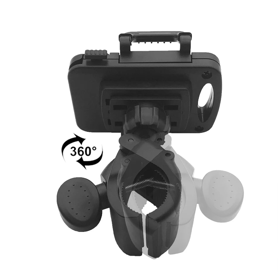 Xnyocn Fahrrad-Handyhalterung, universelle Fahrrad- und Motorradhalterung, 360° drehbare Halterung mit Klemme für Smartphones