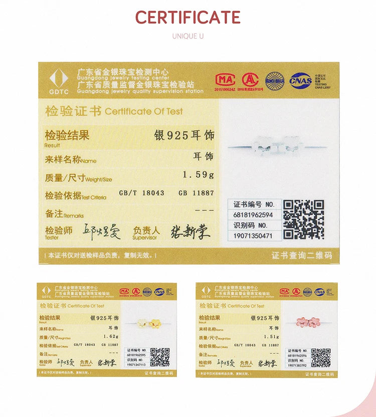 BAMOER Ohrstecker aus 925er Sterlingsilber mit Tierpfotenabdrücken (Hunde, Katzen) – ideales Geschenk zum Valentinstag