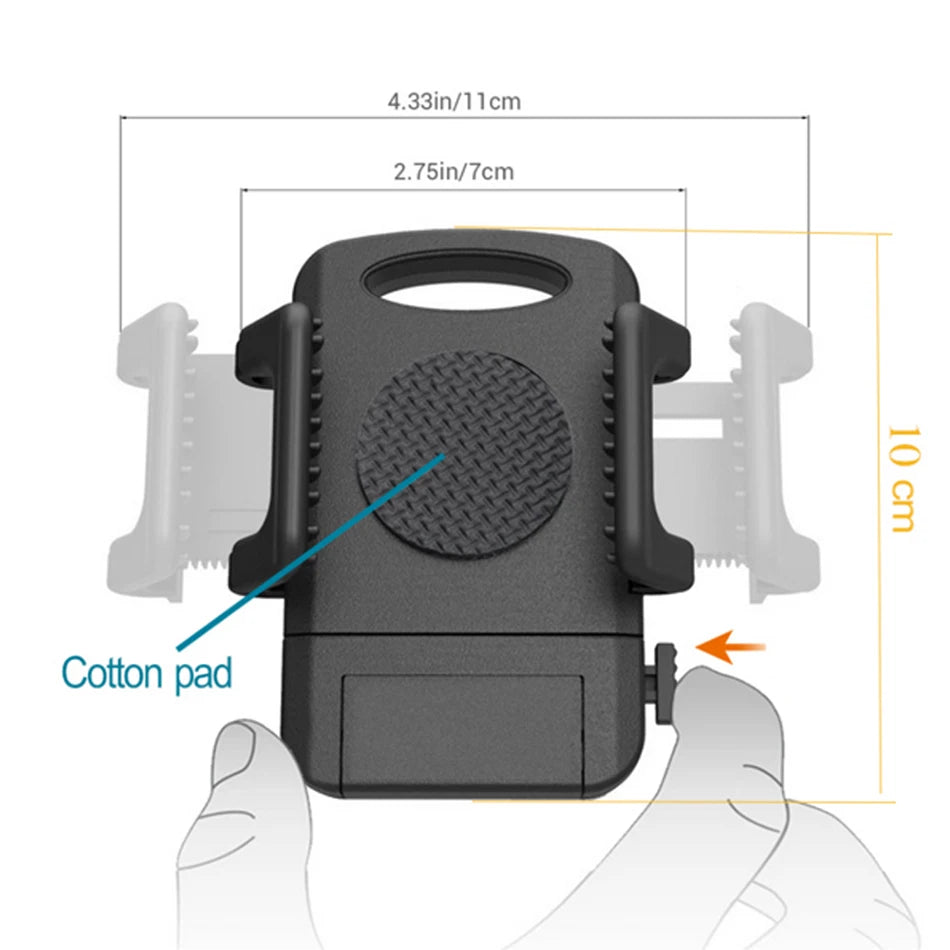 Xnyocn Fahrrad-Handyhalterung, universelle Fahrrad- und Motorradhalterung, 360° drehbare Halterung mit Klemme für Smartphones