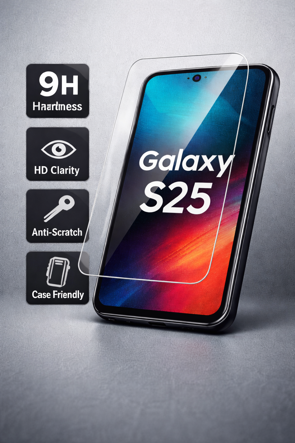 3x HD Bildschirmschutz für Samsung Galaxy S25 und verschiedene Varianten