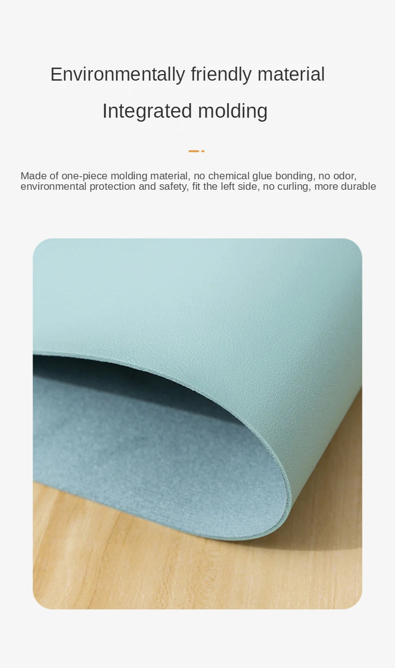 Kleines PU-Mauspad, rutschfest, für Gaming-Desktop-Computer, aus Leder, wasserdicht, kratzfest, leicht zu reinigen For PC Laptop Desktop