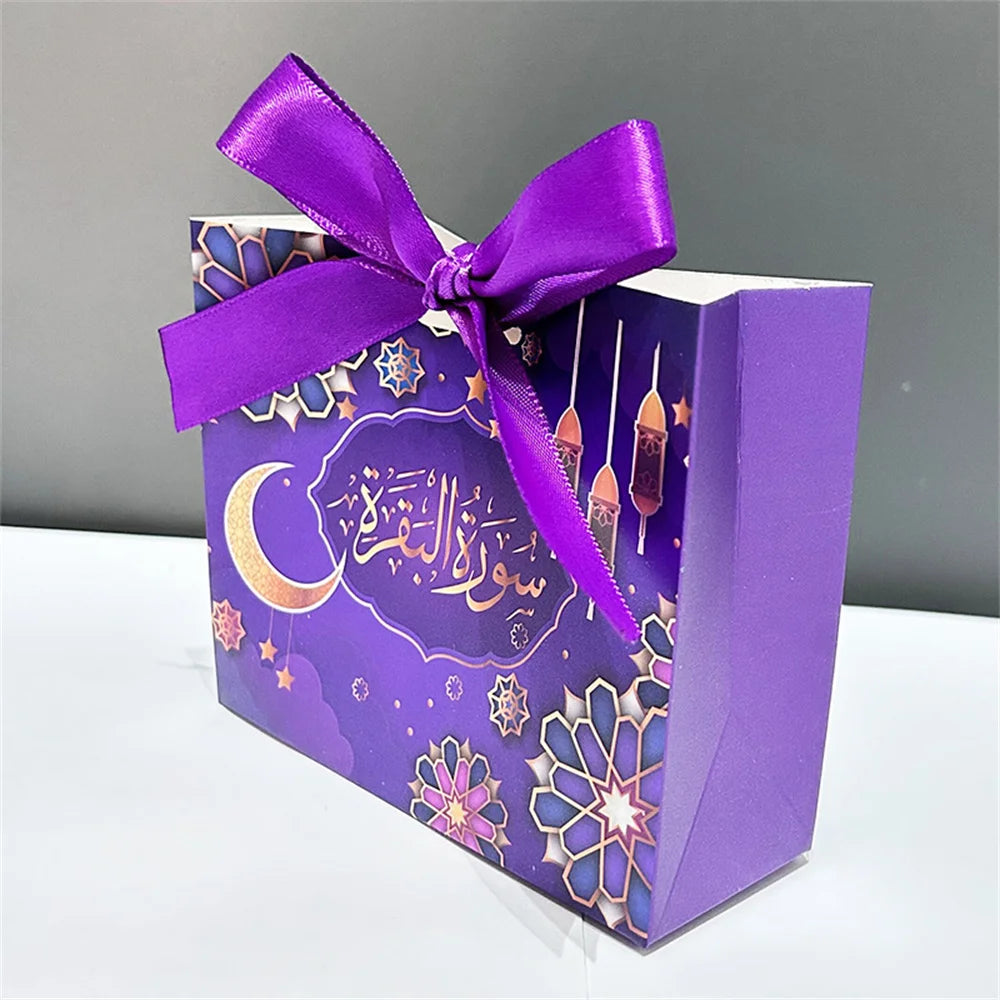 5 Stück Eid Mubarak Geschenkboxen, Ramadan Süßigkeiten- und Keksboxen, Eid-Verpackungsmaterial, Ramadan Kareem Geschenkbox, Eid Mubarak Dekoration 2026