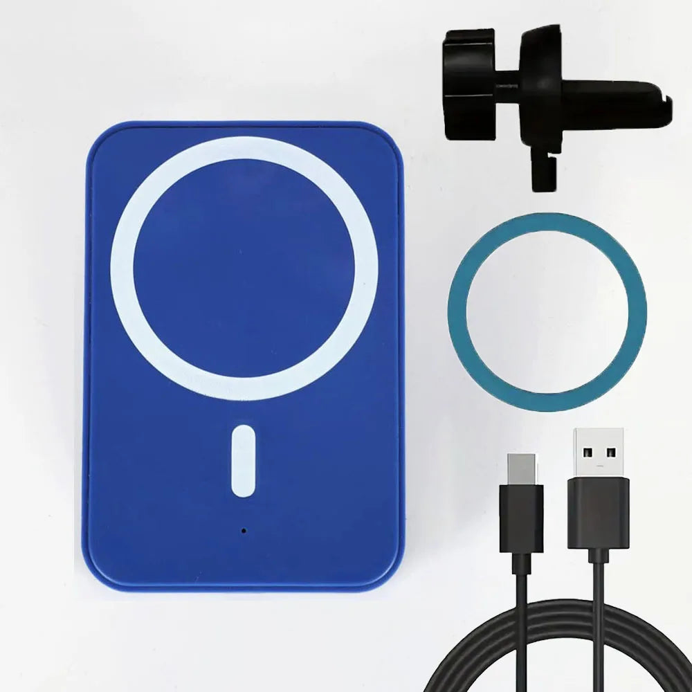 Magnetisches Hochgeschwindigkeits-Autoladegerät, Handyhalterung fürs Auto, 100 W kabelloses Schnellladen mit verstellbarer Handyhalterung, Lüftungsschlitzmontage