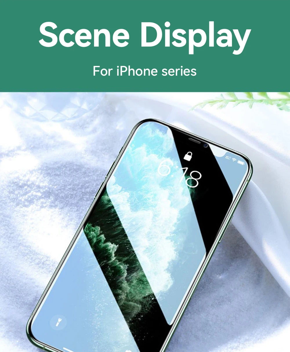 HD-Glas für iPhone 17, 16, 15 Pro Max Displayschutzfolie, Vollbild-Schutz aus gehärtetem Glas