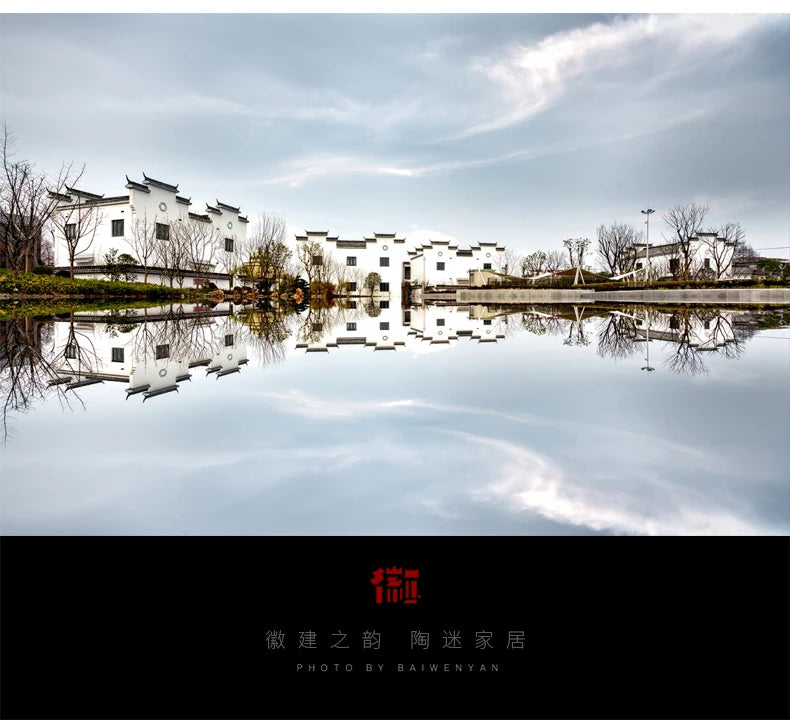 Chinesische Wasserspiele, Keramikbrunnen mit Wasserzirkulation, Wasserpumpe, Glücksbrunnen nach Feng Shui für das Wohnzimmer