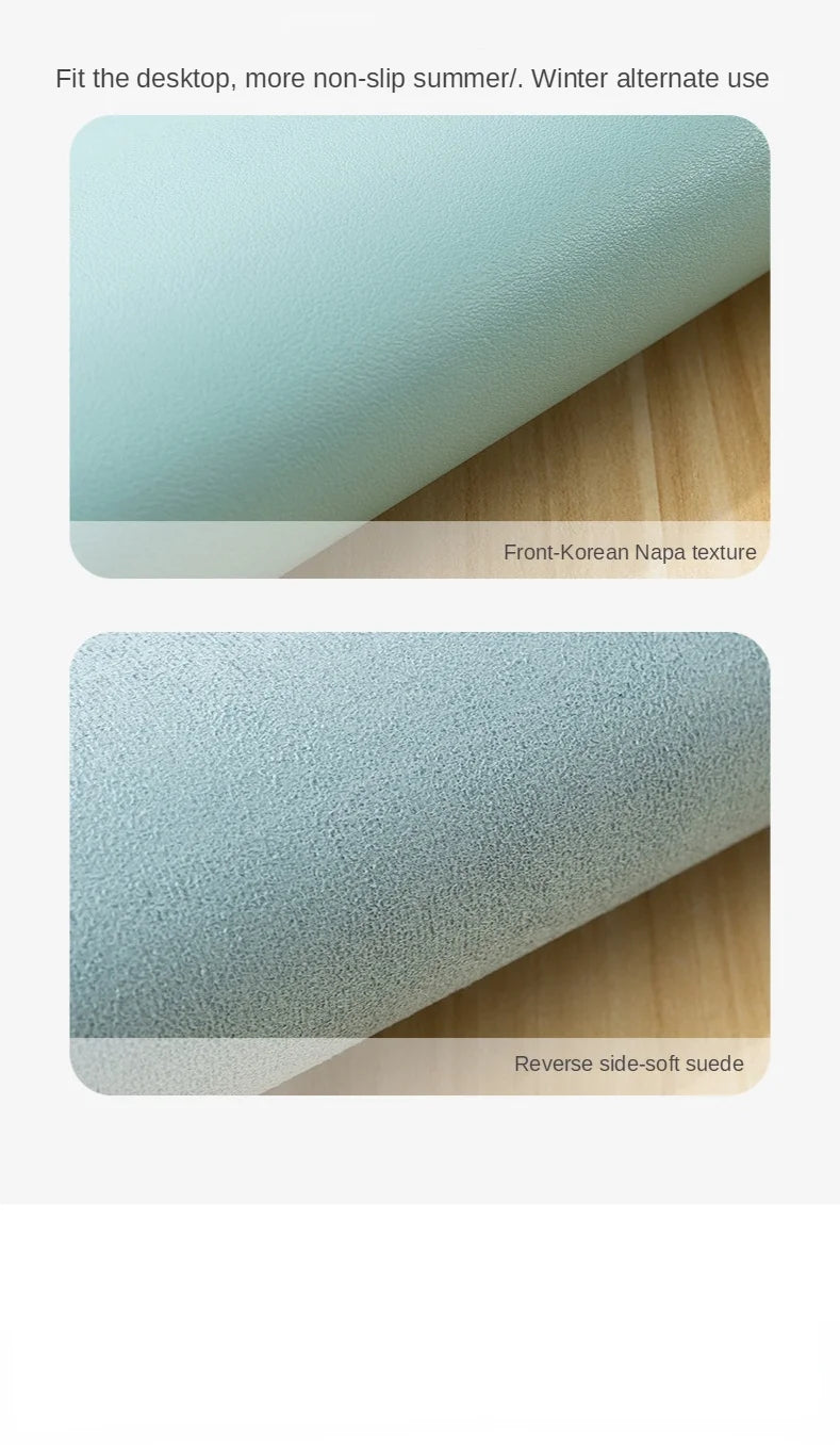 Kleines PU-Mauspad, rutschfest, für Gaming-Desktop-Computer, aus Leder, wasserdicht, kratzfest, leicht zu reinigen For PC Laptop Desktop