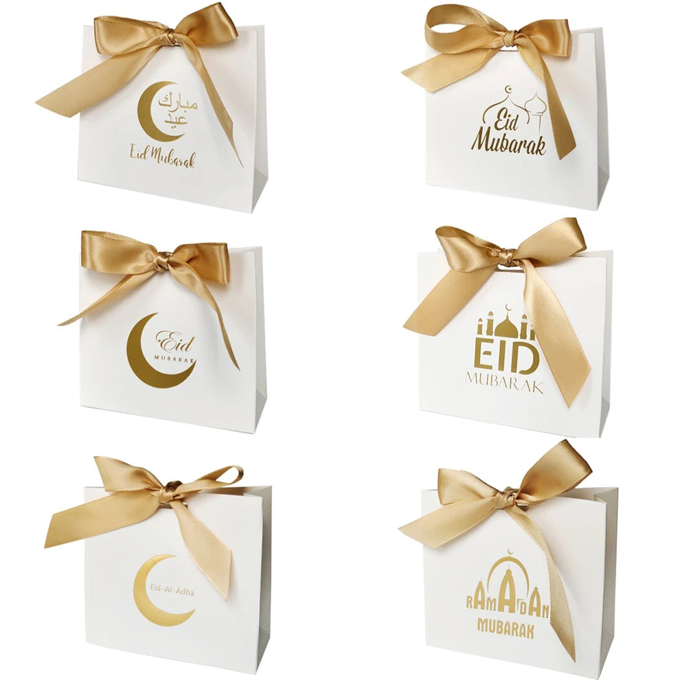 5 Stück Eid Mubarak Geschenkboxen, Ramadan Süßigkeiten- und Keksboxen, Eid-Verpackungsmaterial, Ramadan Kareem Geschenkbox, Eid Mubarak Dekoration 2026