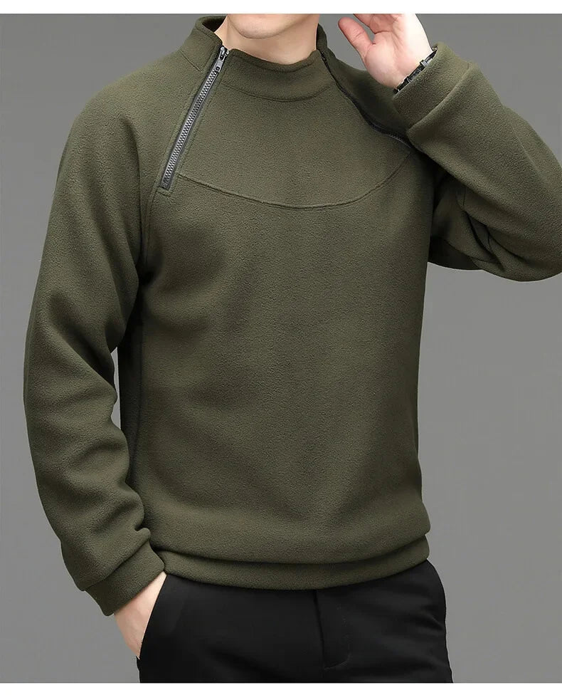 Herren-Sweatshirt, Frühling/Herbst, Langarm-T-Shirt, lockerer Trend-Rundhalsausschnitt, leichtes Freizeit-Sportshirt