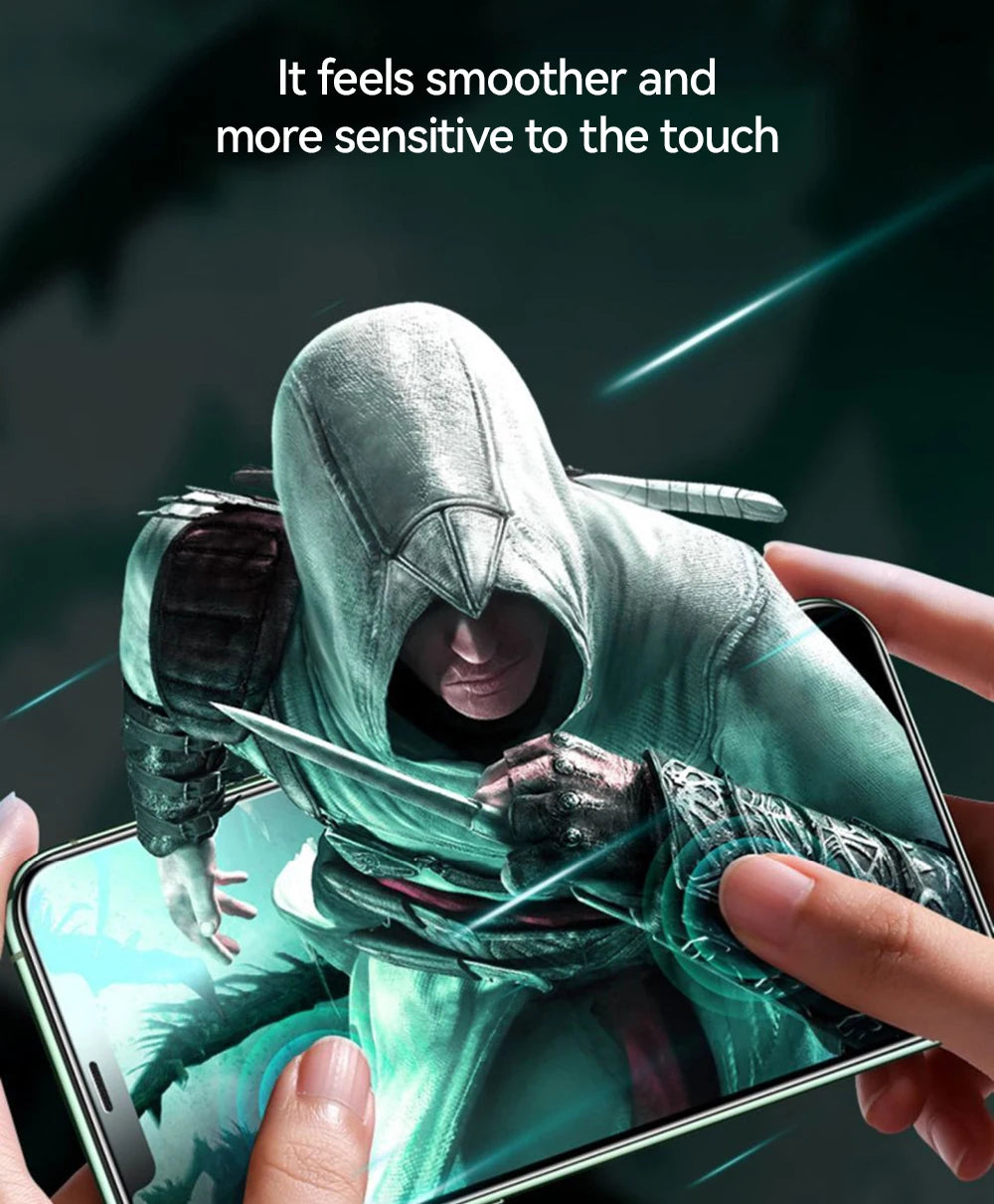 HD-Glas für iPhone 17, 16, 15 Pro Max Displayschutzfolie, Vollbild-Schutz aus gehärtetem Glas