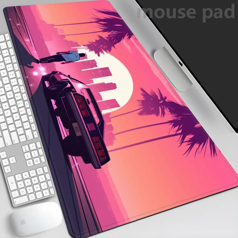 GTA 6 Mauspad Gaming-Matte PC Gamer XXL Mauspad 900x400 Desktops DIY Gaming Computer Schreibtischzubehör Büro Mauspad-Matten