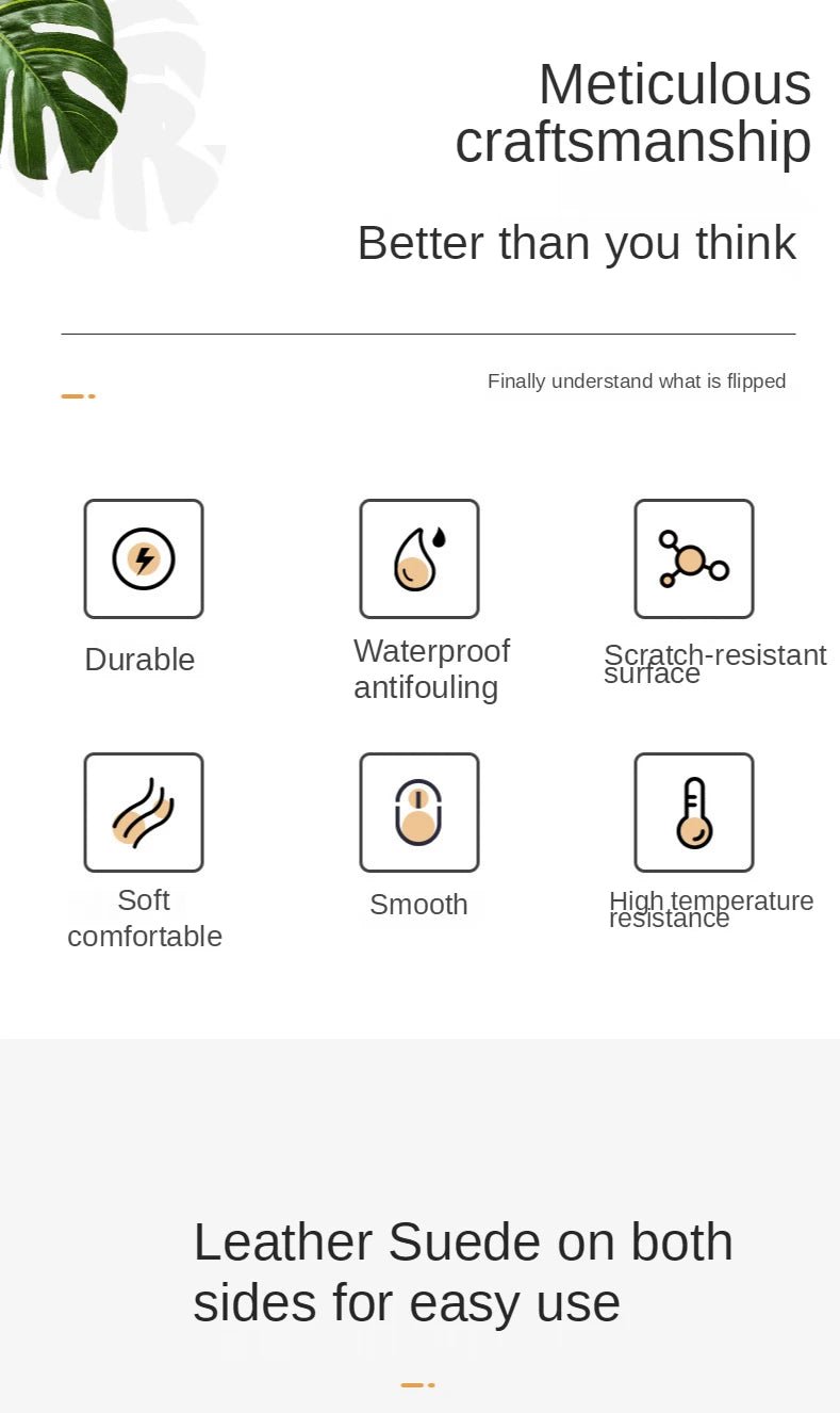 Kleines PU-Mauspad, rutschfest, für Gaming-Desktop-Computer, aus Leder, wasserdicht, kratzfest, leicht zu reinigen For PC Laptop Desktop
