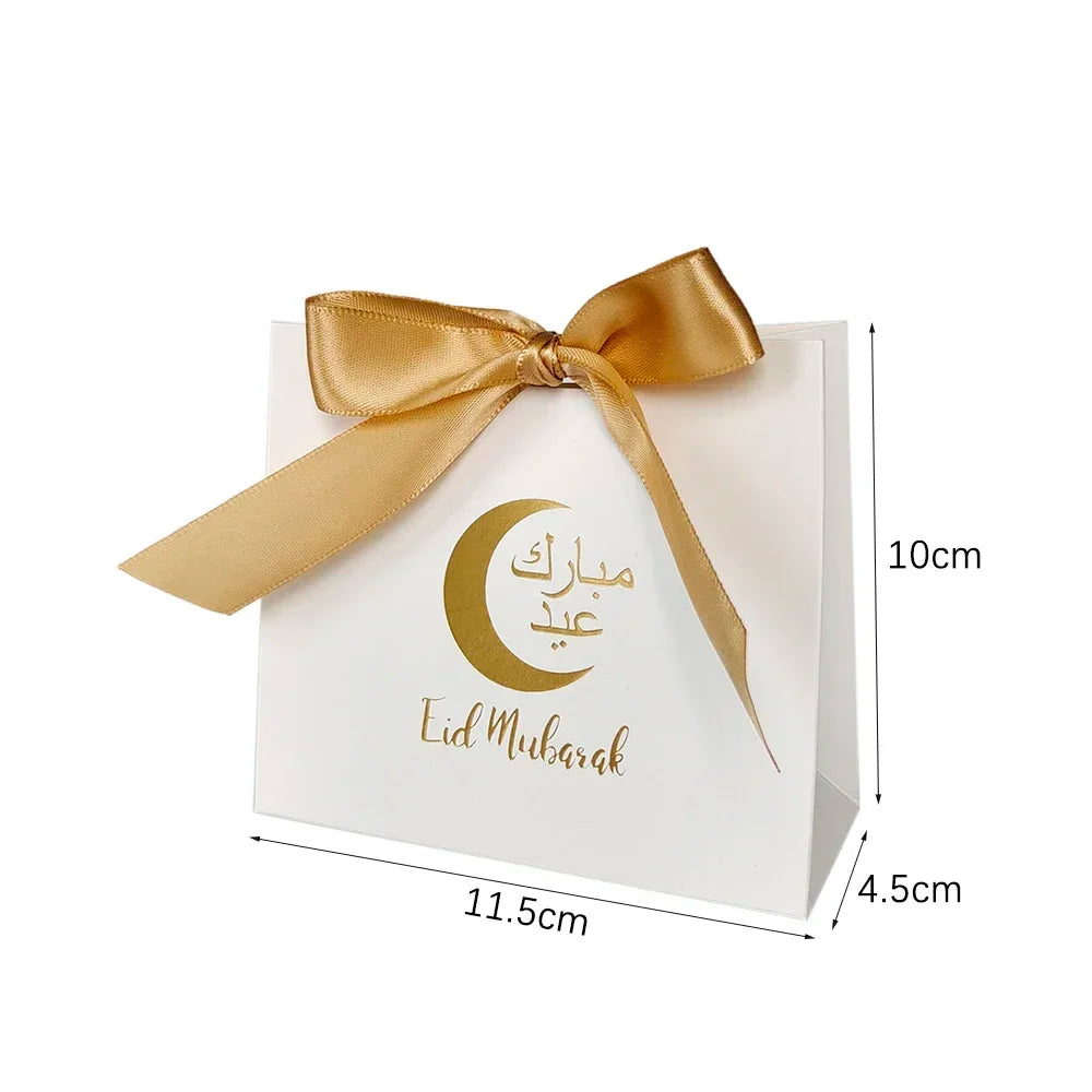 5 Stück Eid Mubarak Geschenkboxen, Ramadan Süßigkeiten- und Keksboxen, Eid-Verpackungsmaterial, Ramadan Kareem Geschenkbox, Eid Mubarak Dekoration 2026