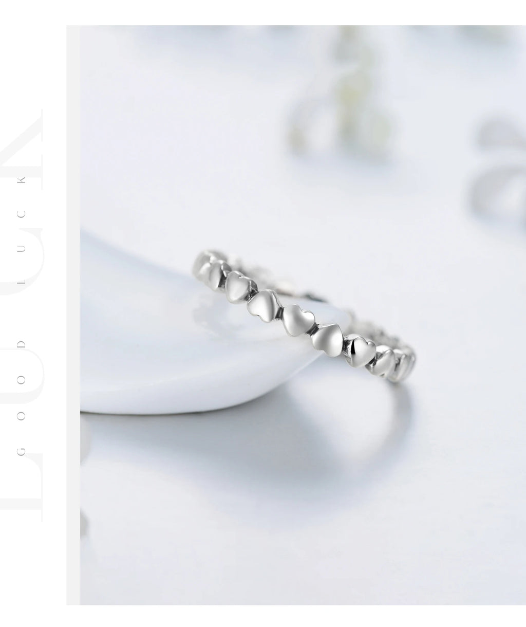 Heißer, authentischer und origineller Herz-Fingerring aus 100 % massivem 925er Sterlingsilber – Schmuckstück für ewige Liebe – perfektes Valentinstagsgeschenk