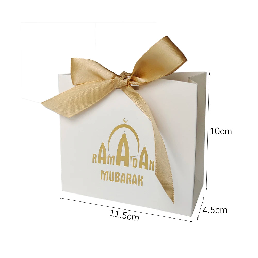 5 Stück Eid Mubarak Geschenkboxen, Ramadan Süßigkeiten- und Keksboxen, Eid-Verpackungsmaterial, Ramadan Kareem Geschenkbox, Eid Mubarak Dekoration 2026
