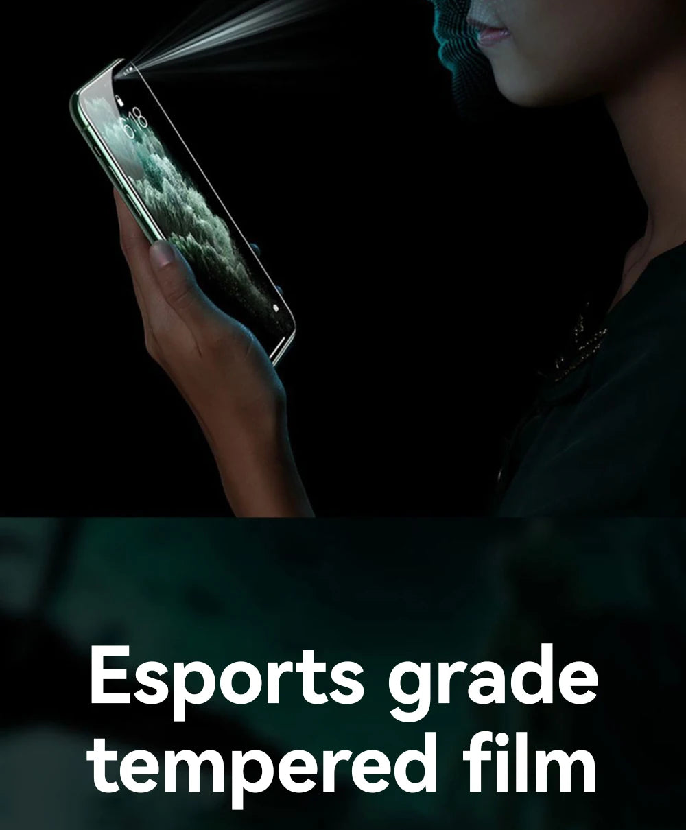 HD-Glas für iPhone 17, 16, 15 Pro Max Displayschutzfolie, Vollbild-Schutz aus gehärtetem Glas