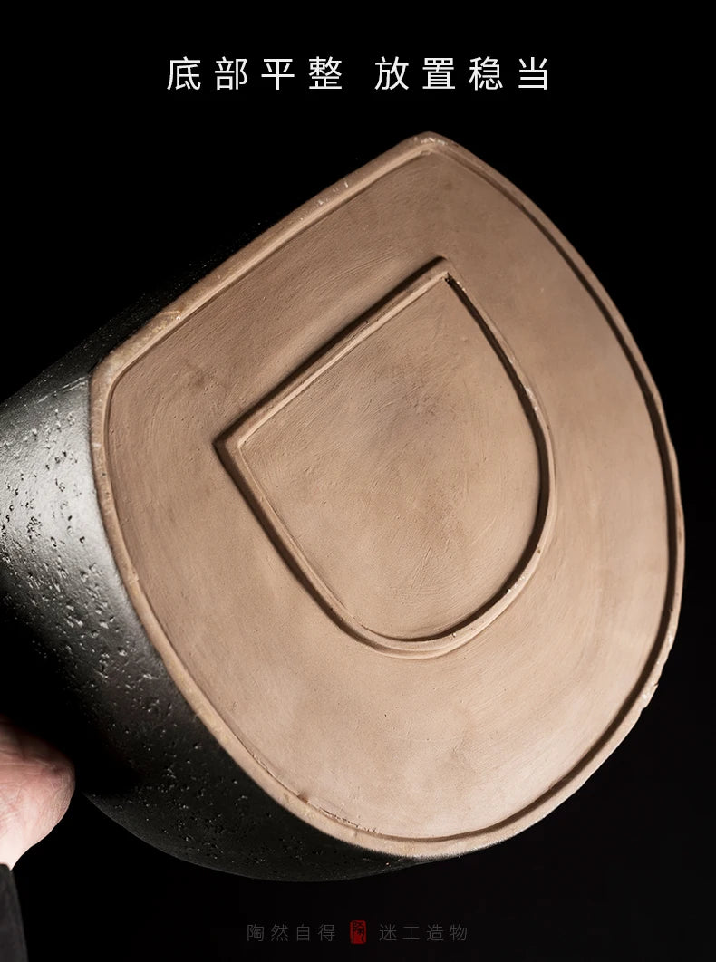 Chinesische Wasserspiele, Keramikbrunnen mit Wasserzirkulation, Wasserpumpe, Glücksbrunnen nach Feng Shui für das Wohnzimmer