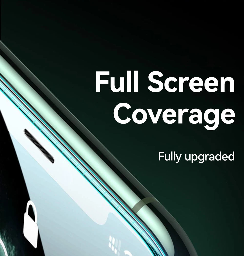 HD-Glas für iPhone 17, 16, 15 Pro Max Displayschutzfolie, Vollbild-Schutz aus gehärtetem Glas