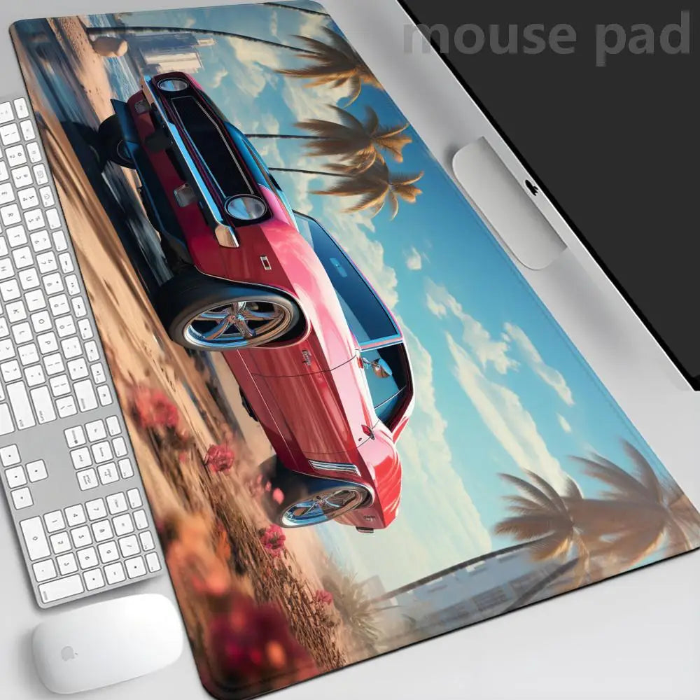 GTA 6 Mauspad Gaming-Matte PC Gamer XXL Mauspad 900x400 Desktops DIY Gaming Computer Schreibtischzubehör Büro Mauspad-Matten