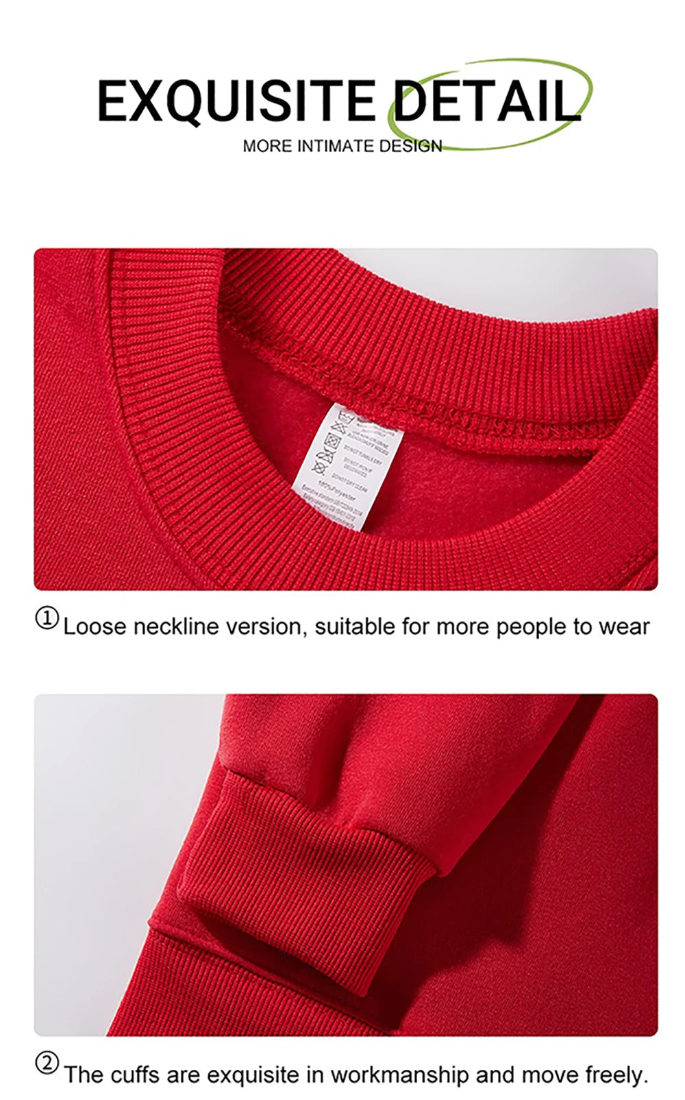 Damen-Sweatshirt, lässig, einfarbig, vielseitig kombinierbar, locker, modisch, Pullover, Herbst, Rundhalsausschnitt, warm, Damen-Hoodie