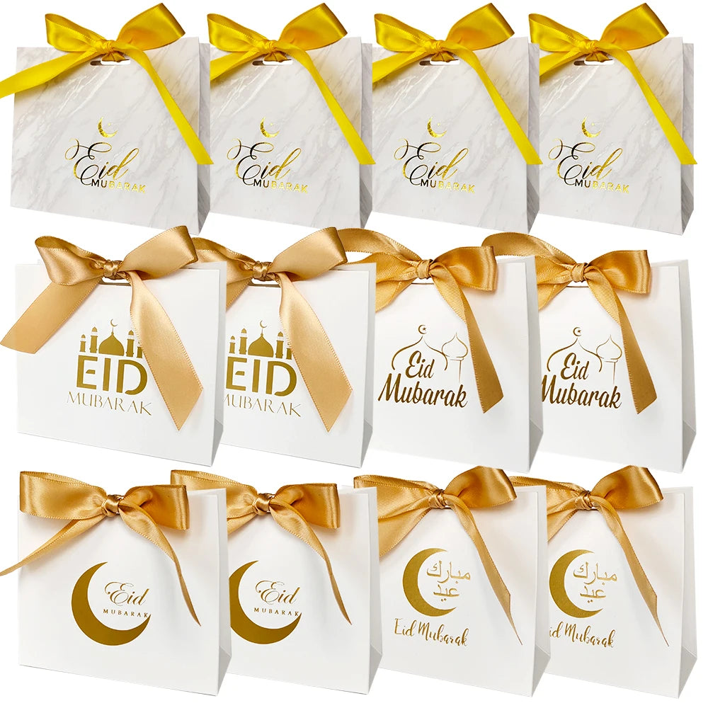 5 Stück Eid Mubarak Geschenkboxen, Ramadan Süßigkeiten- und Keksboxen, Eid-Verpackungsmaterial, Ramadan Kareem Geschenkbox, Eid Mubarak Dekoration 2026
