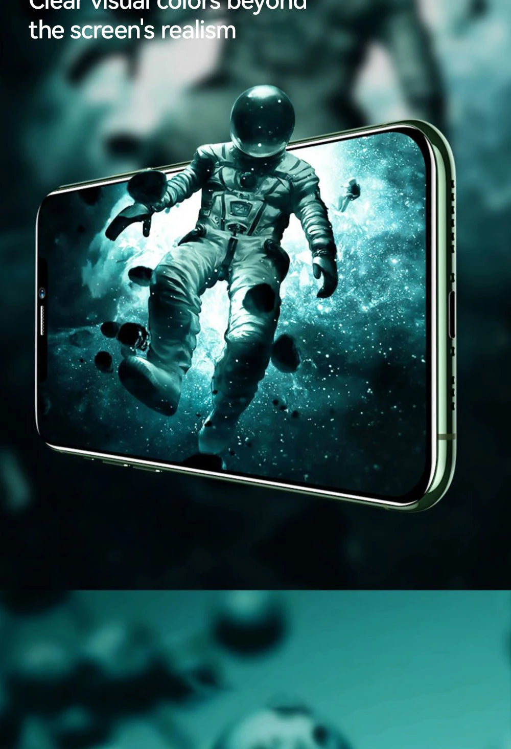 HD-Glas für iPhone 17, 16, 15 Pro Max Displayschutzfolie, Vollbild-Schutz aus gehärtetem Glas