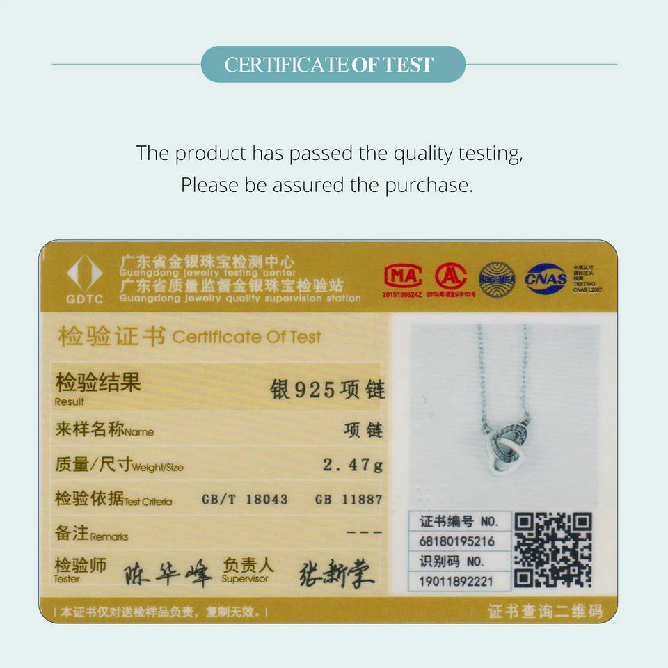 BAMOER Halskette mit verbundenem Herzanhänger aus 925er Sterlingsilber – das perfekte Valentinstagsgeschenk für Ihre Freundin – edler Schmuck SCN181