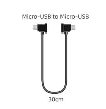 Micro-USB-auf-Lightning-/USB-C-Datenkabel (15/30 cm) für Smartphones und Tablets, kompatibel mit DJI Mavic Mini/SE/Mavic 2/Mavic Air/Spark