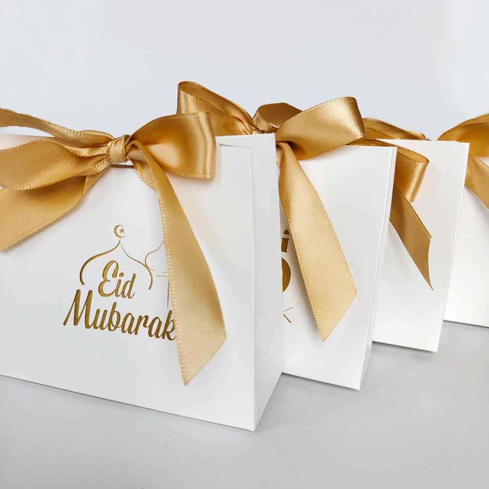 5 Stück Eid Mubarak Geschenkboxen, Ramadan Süßigkeiten- und Keksboxen, Eid-Verpackungsmaterial, Ramadan Kareem Geschenkbox, Eid Mubarak Dekoration 2026