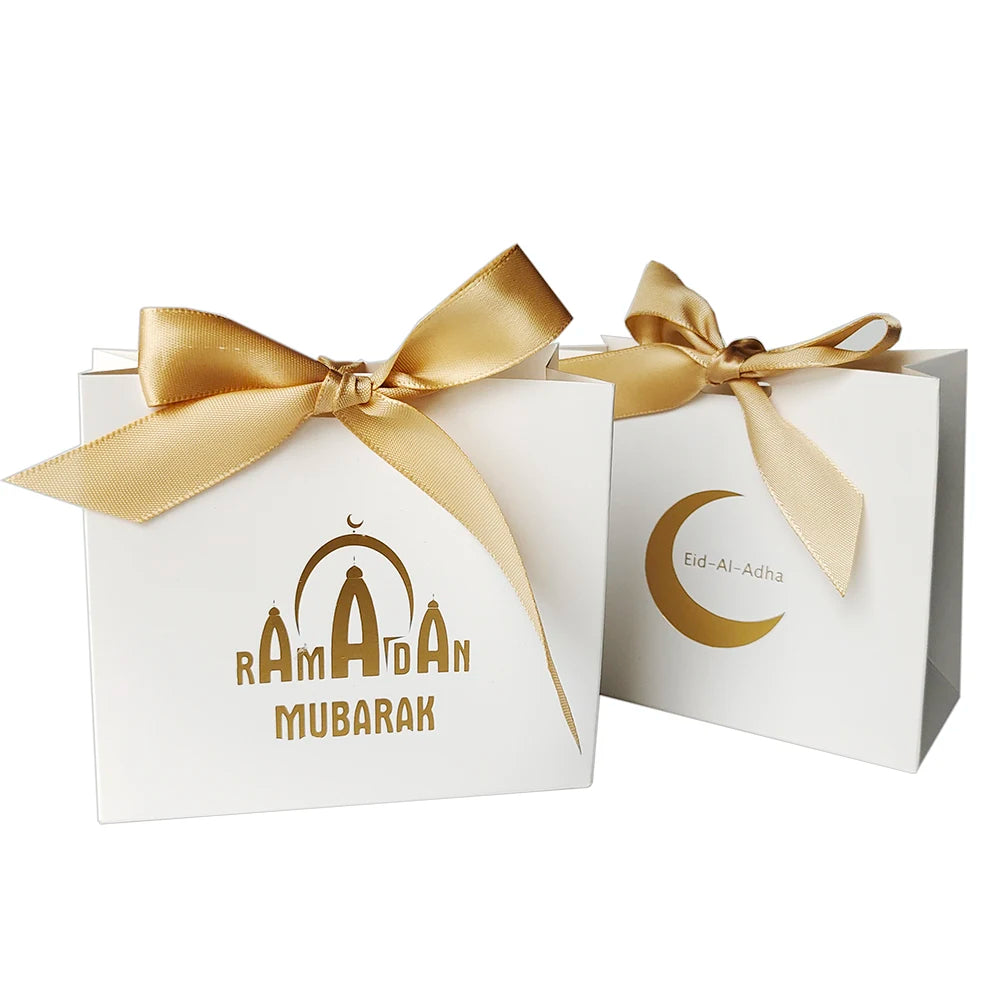 5 Stück Eid Mubarak Geschenkboxen, Ramadan Süßigkeiten- und Keksboxen, Eid-Verpackungsmaterial, Ramadan Kareem Geschenkbox, Eid Mubarak Dekoration 2026