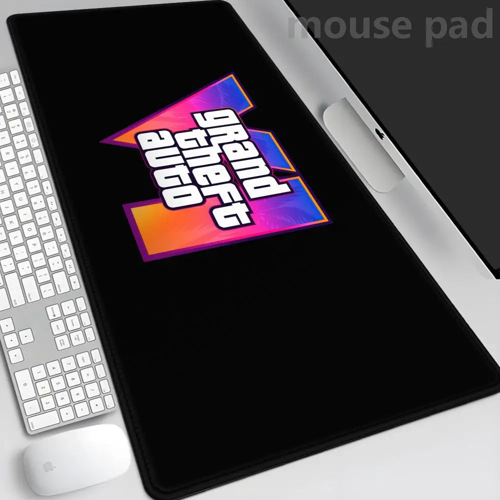 GTA 6 Mauspad Gaming-Matte PC Gamer XXL Mauspad 900x400 Desktops DIY Gaming Computer Schreibtischzubehör Büro Mauspad-Matten