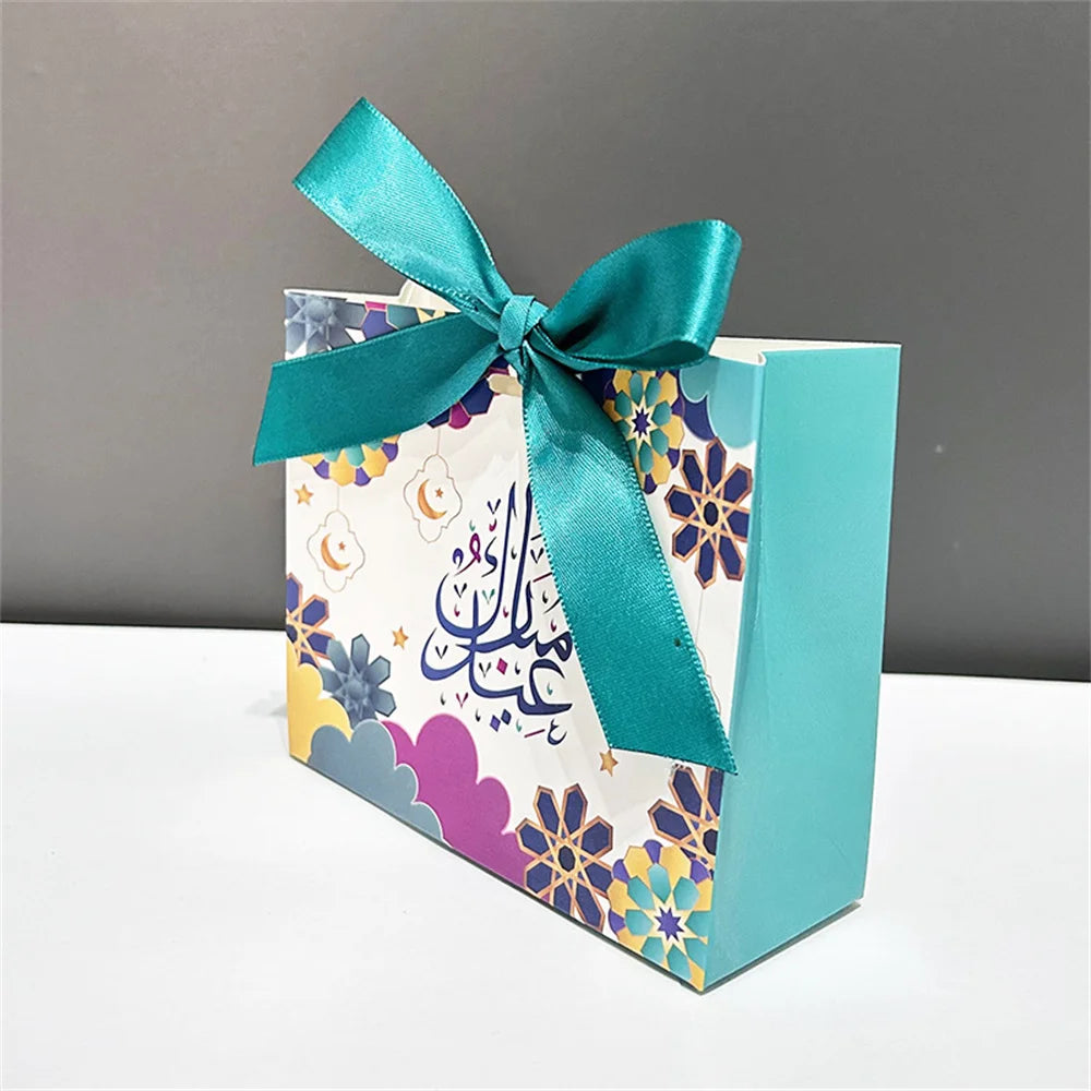 5 Stück Eid Mubarak Geschenkboxen, Ramadan Süßigkeiten- und Keksboxen, Eid-Verpackungsmaterial, Ramadan Kareem Geschenkbox, Eid Mubarak Dekoration 2026
