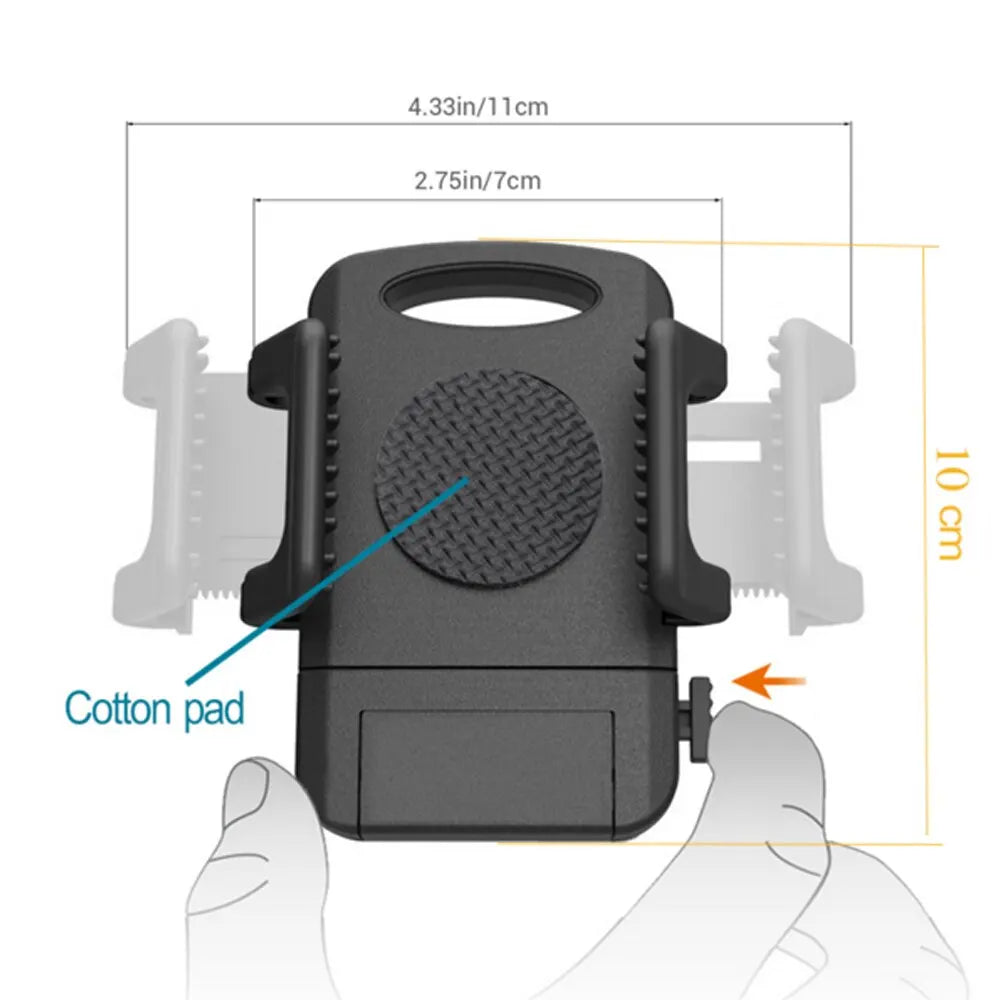 Xnyocn Fahrrad-Handyhalterung, universelle Fahrrad- und Motorradhalterung, 360° drehbare Halterung mit Klemme für Smartphones