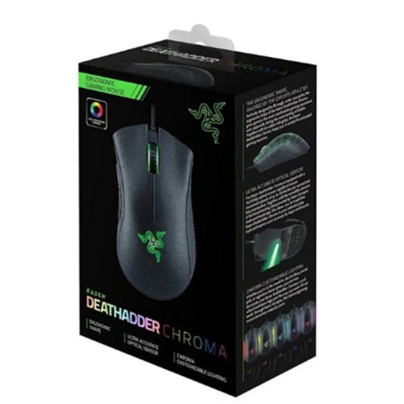 Razer Deathadder Viper Standard Edition 6400 Kabelgebundene Gaming-Maus Neu für E-Sport und League of Legends