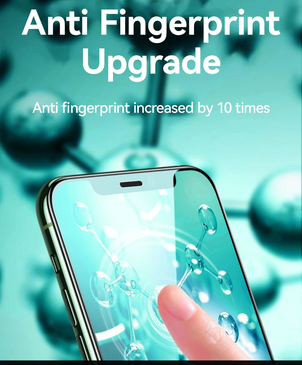 HD-Glas für iPhone 17, 16, 15 Pro Max Displayschutzfolie, Vollbild-Schutz aus gehärtetem Glas