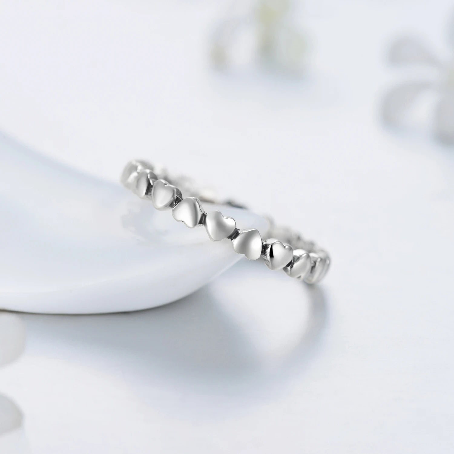 Heißer, authentischer und origineller Herz-Fingerring aus 100 % massivem 925er Sterlingsilber – Schmuckstück für ewige Liebe – perfektes Valentinstagsgeschenk